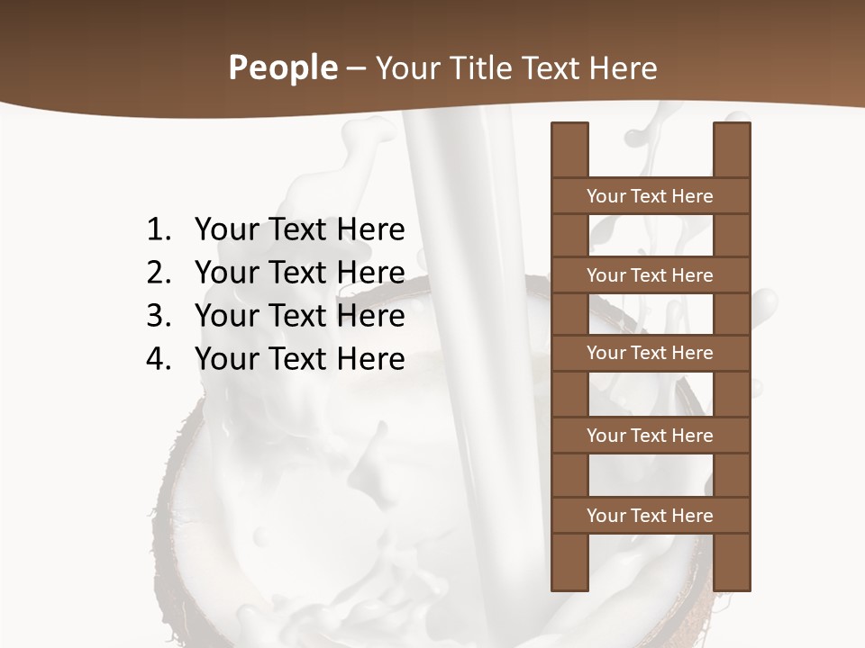 Fruit White Food PowerPoint Template