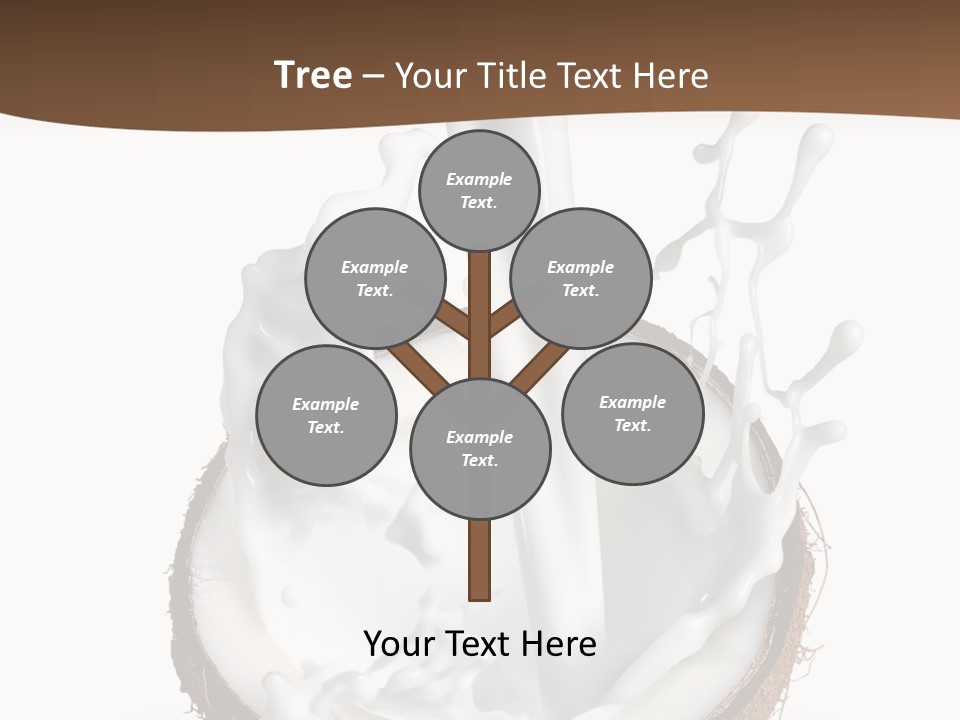 Fruit White Food PowerPoint Template