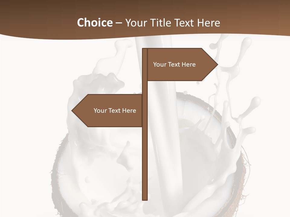 Fruit White Food PowerPoint Template