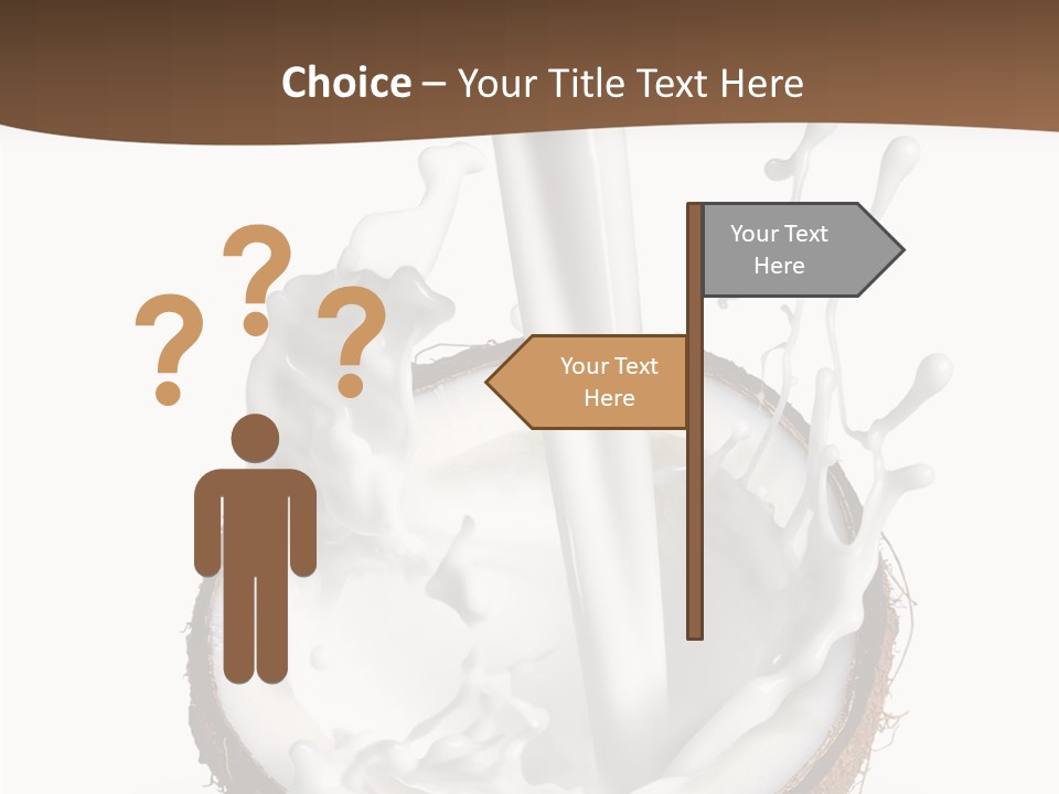 Fruit White Food PowerPoint Template