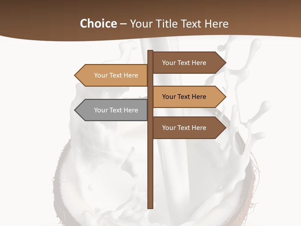 Fruit White Food PowerPoint Template