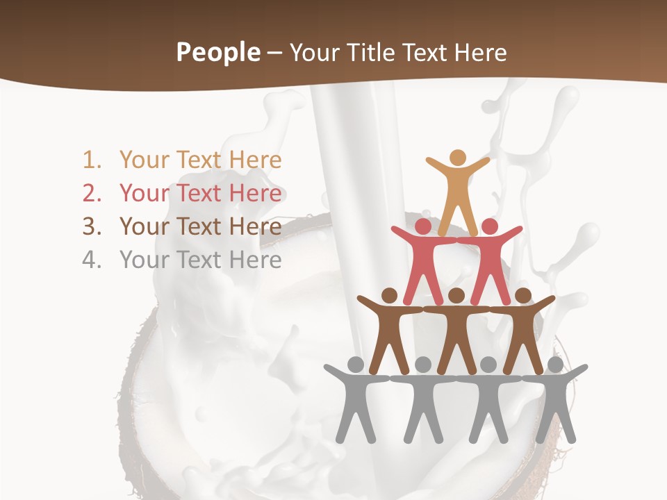 Fruit White Food PowerPoint Template