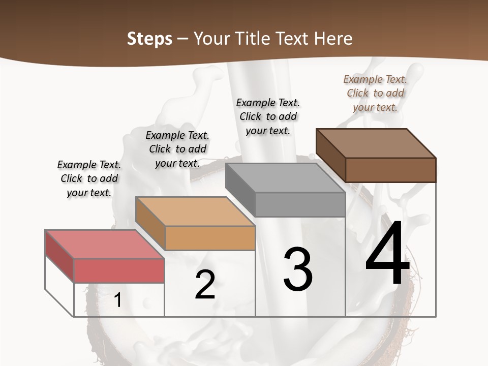 Fruit White Food PowerPoint Template