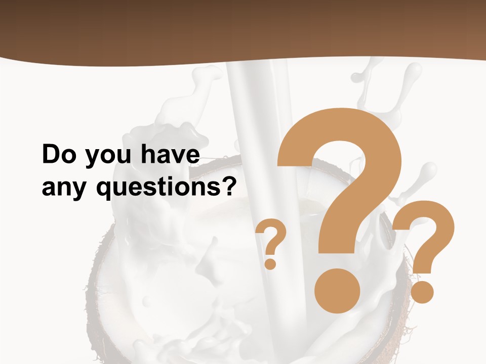 Fruit White Food PowerPoint Template