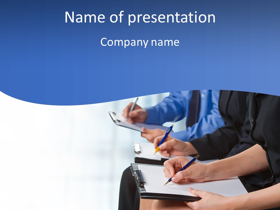 Writing Conference Communication PowerPoint Template