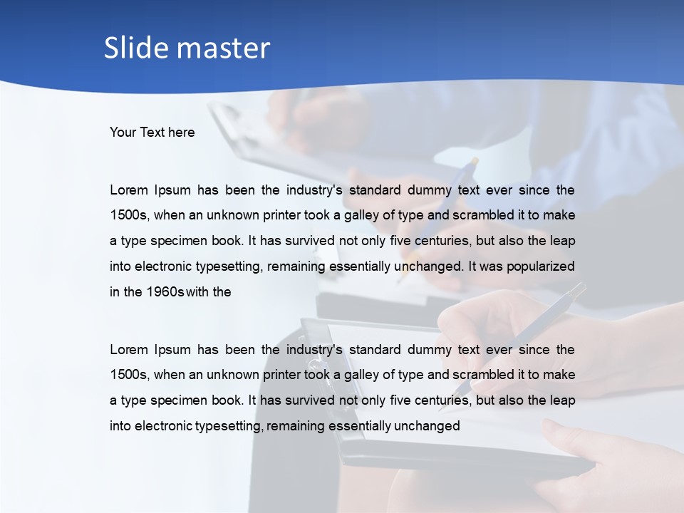 Writing Conference Communication PowerPoint Template