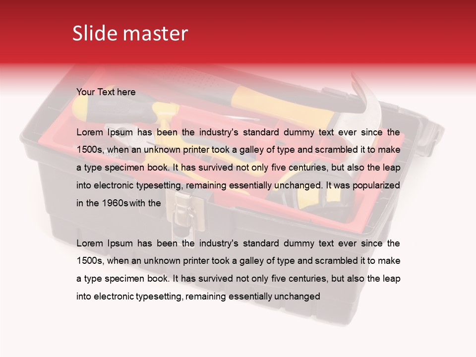 Home Steel Power PowerPoint Template