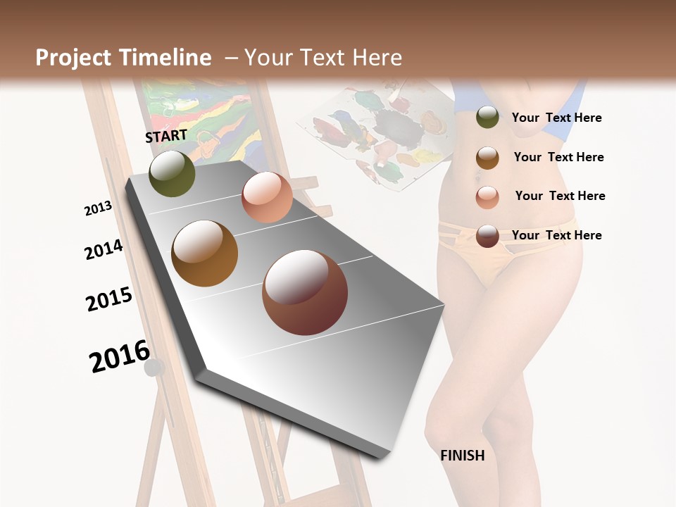 Paint Hair Toning PowerPoint Template