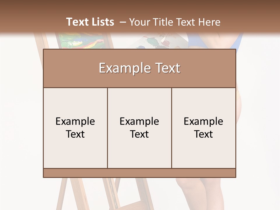 Paint Hair Toning PowerPoint Template