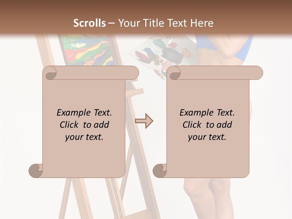 Paint Hair Toning PowerPoint Template