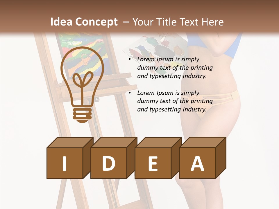 Paint Hair Toning PowerPoint Template