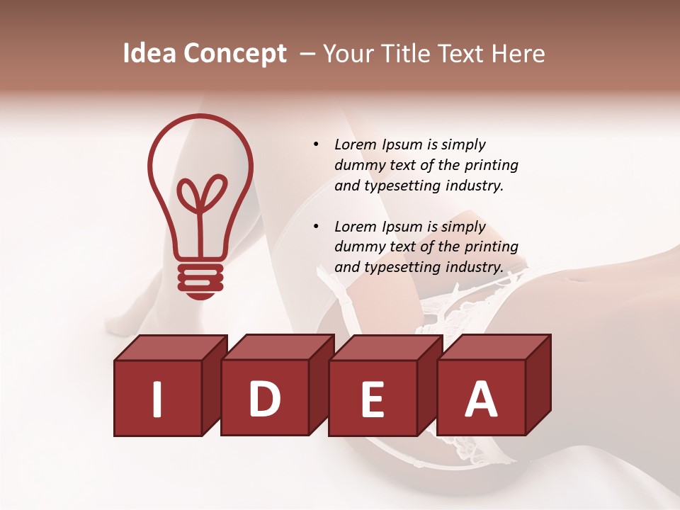 Human Room Character PowerPoint Template