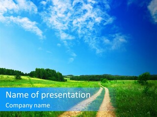 Sky White Lake PowerPoint Template
