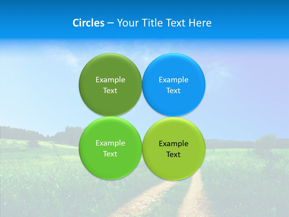 Sky White Lake PowerPoint Template