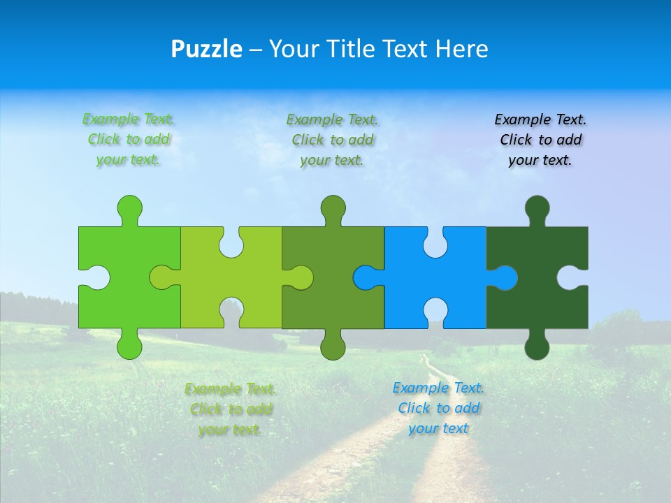 Sky White Lake PowerPoint Template