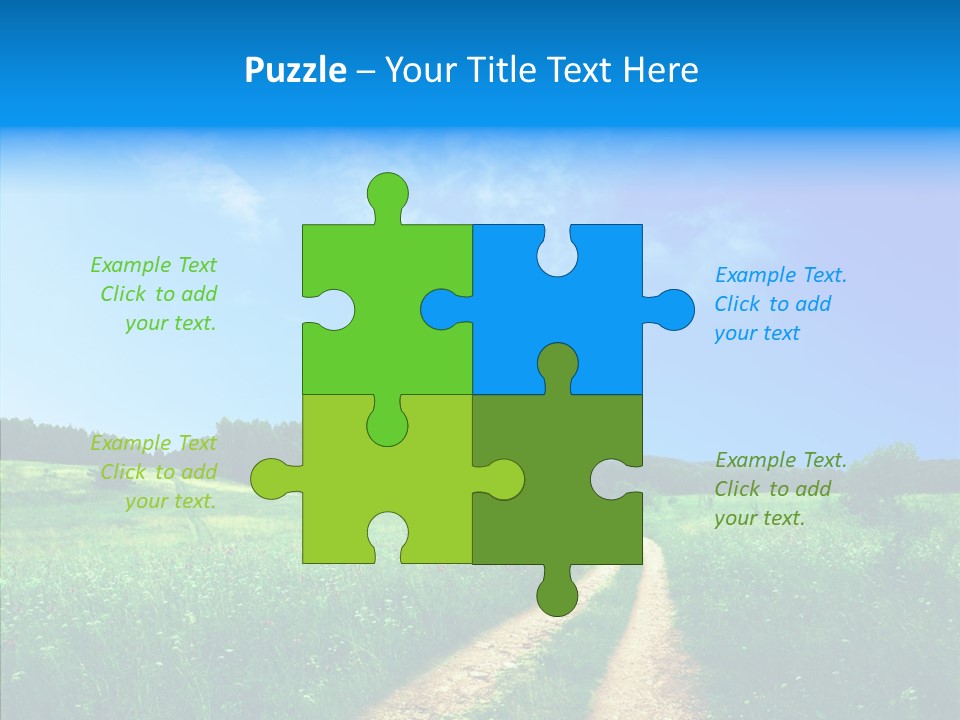 Sky White Lake PowerPoint Template