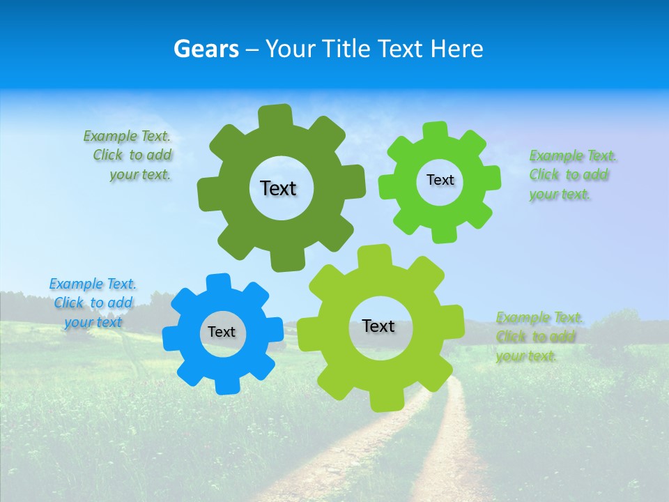 Sky White Lake PowerPoint Template