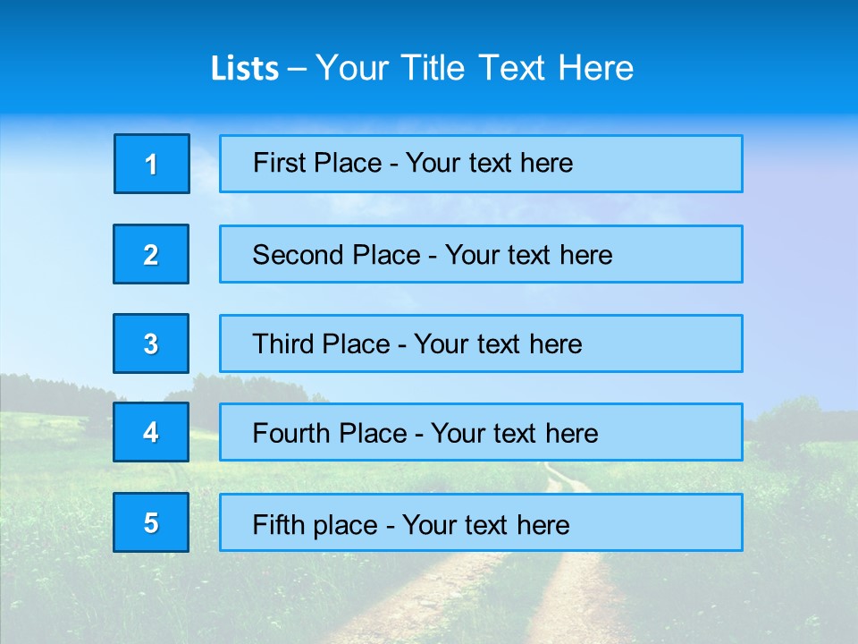 Sky White Lake PowerPoint Template