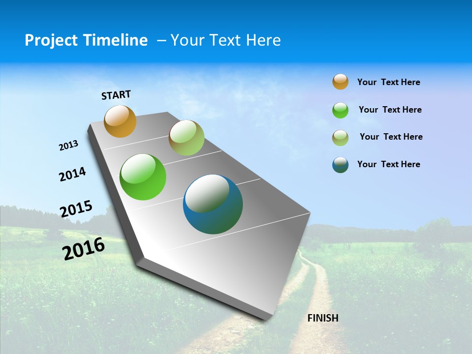 Sky White Lake PowerPoint Template