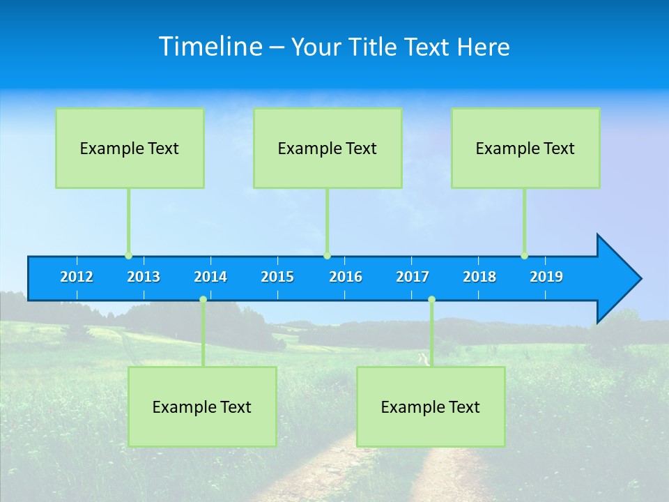 Sky White Lake PowerPoint Template