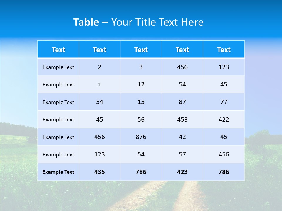 Sky White Lake PowerPoint Template
