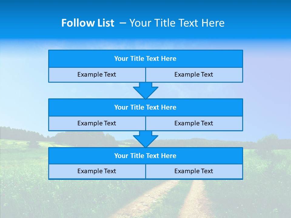 Sky White Lake PowerPoint Template