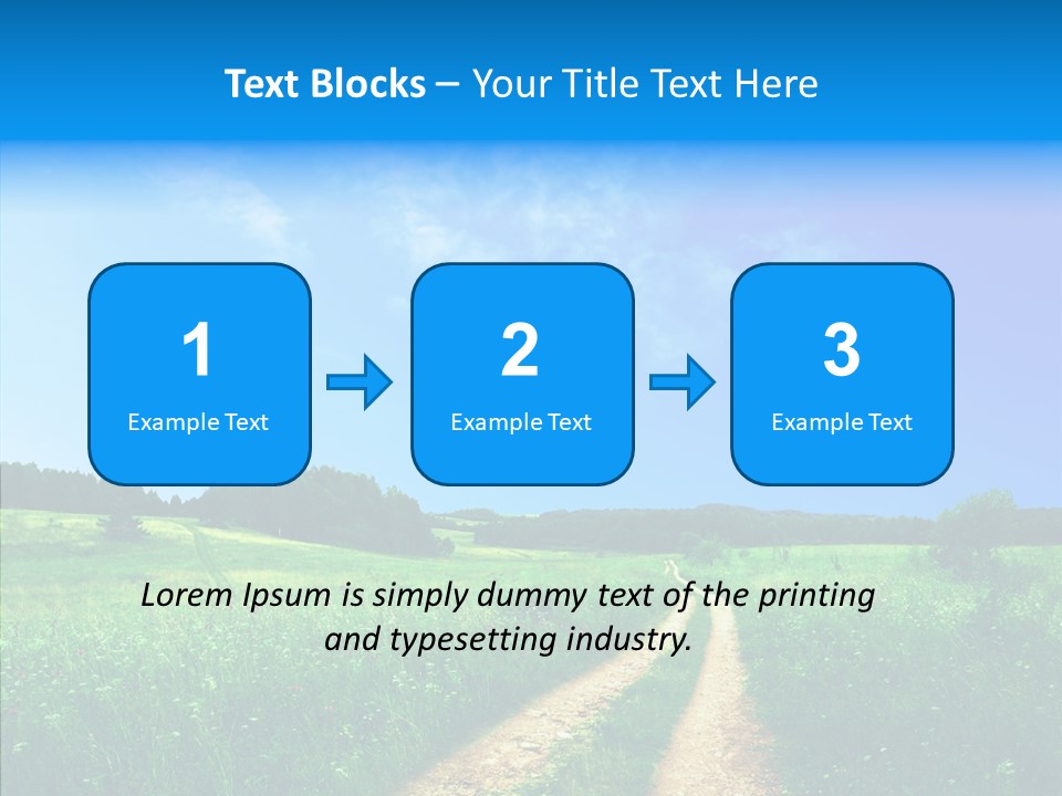 Sky White Lake PowerPoint Template