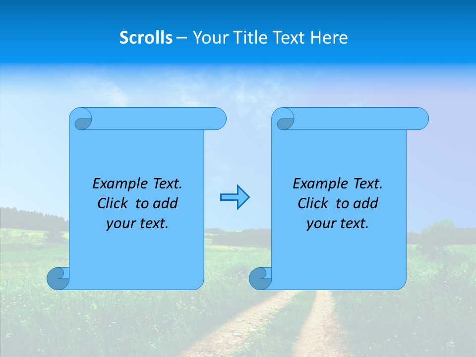Sky White Lake PowerPoint Template