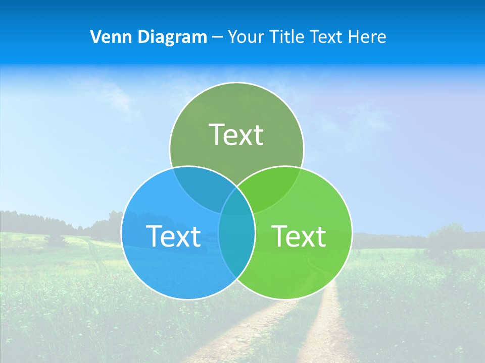 Sky White Lake PowerPoint Template