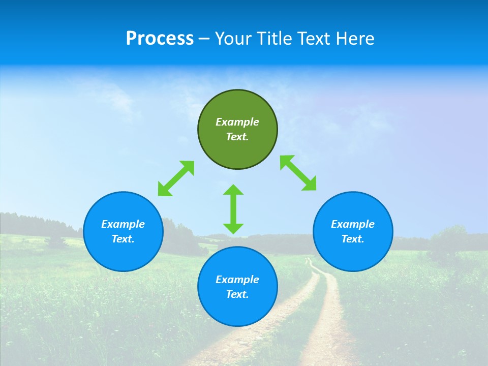 Sky White Lake PowerPoint Template