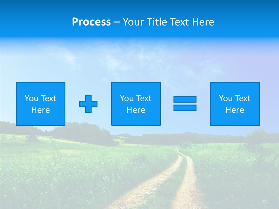 Sky White Lake PowerPoint Template