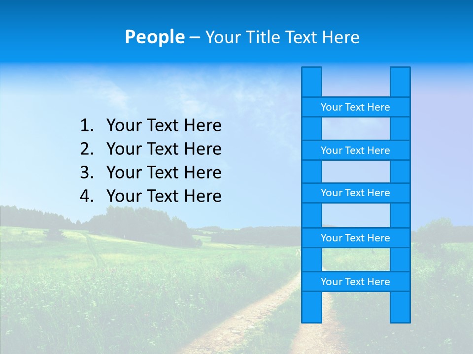 Sky White Lake PowerPoint Template