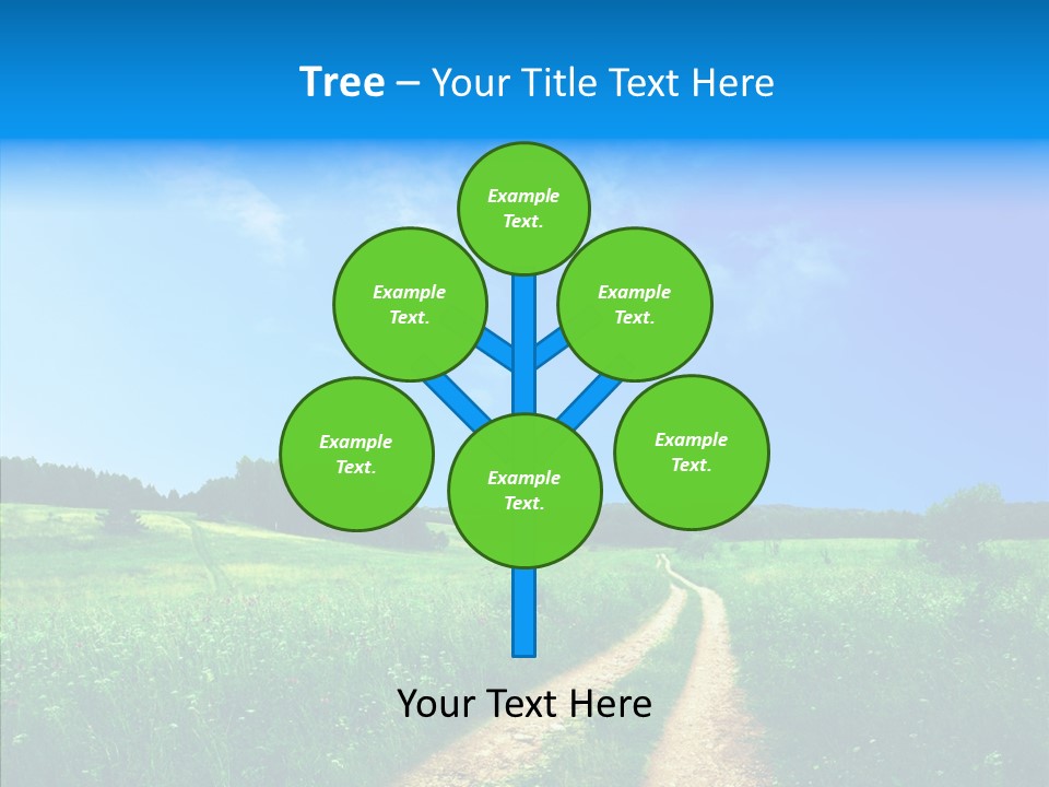 Sky White Lake PowerPoint Template