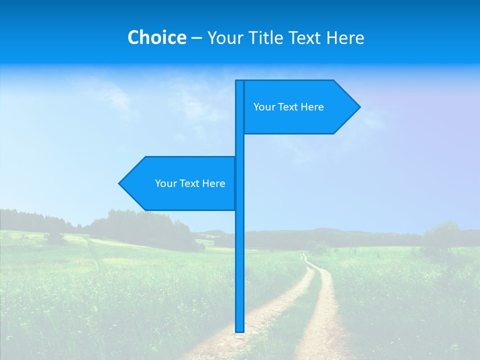 Sky White Lake PowerPoint Template