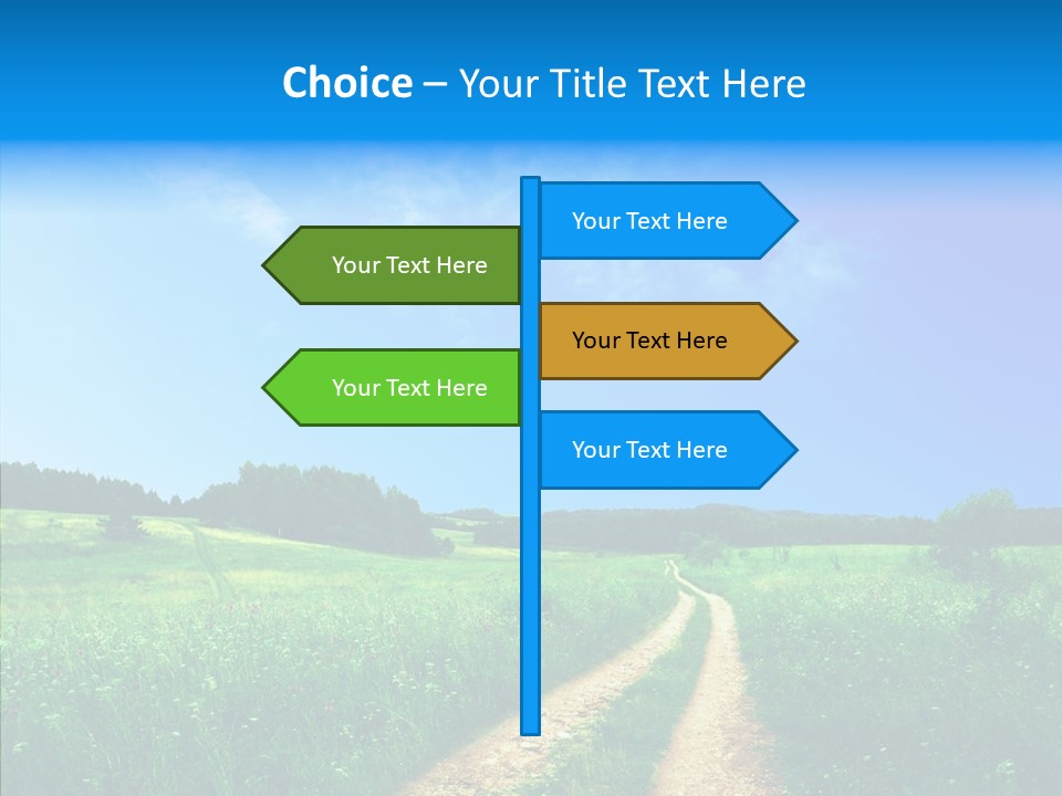 Sky White Lake PowerPoint Template