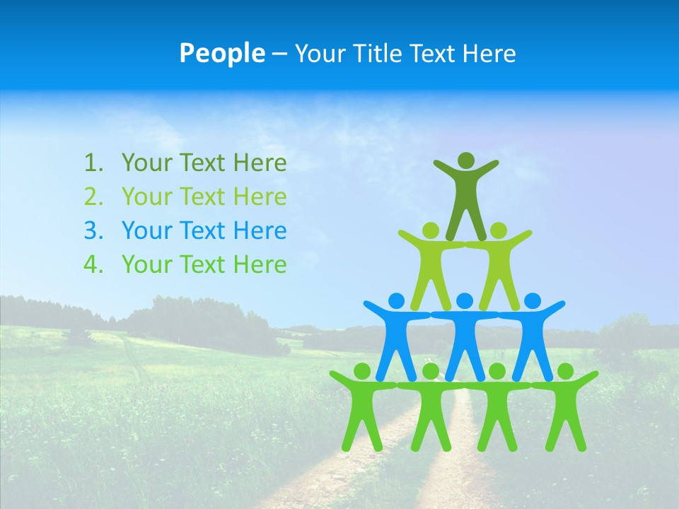 Sky White Lake PowerPoint Template