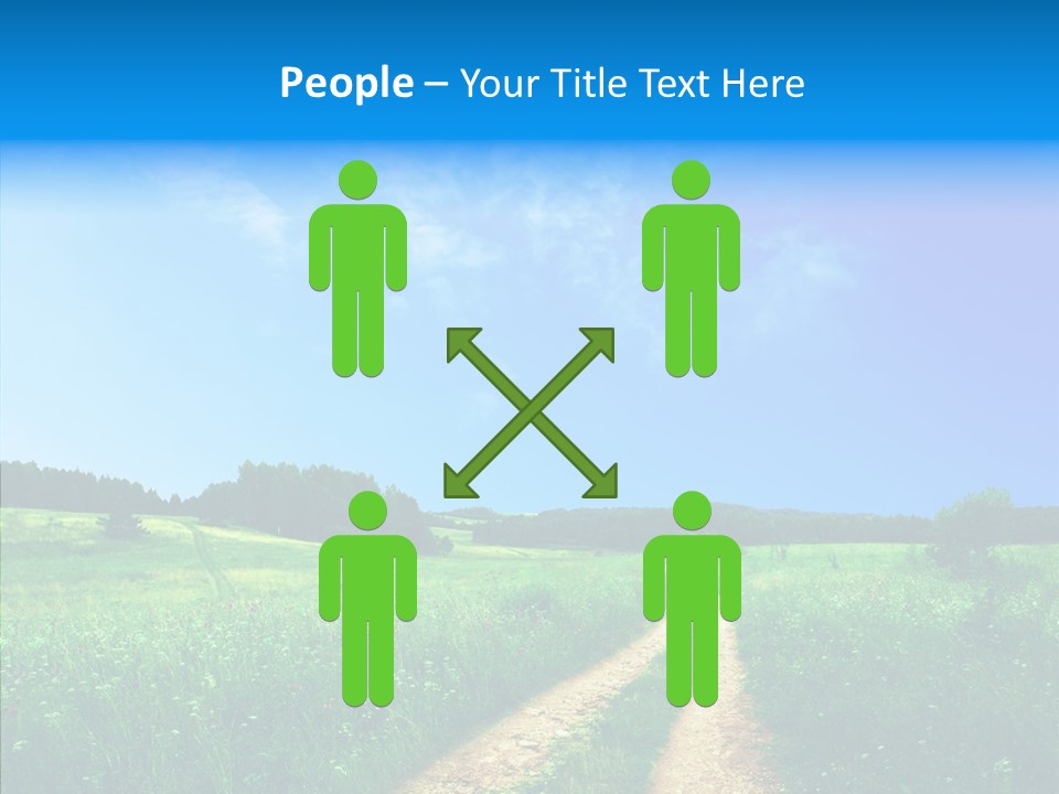 Sky White Lake PowerPoint Template