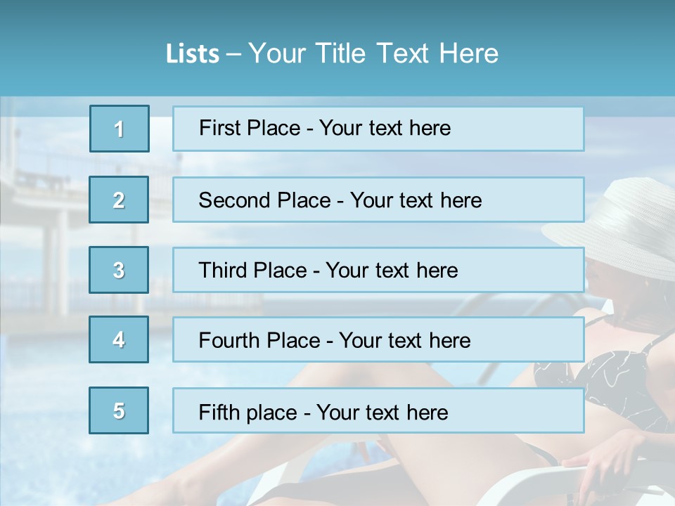 Deckchair Season Holiday PowerPoint Template