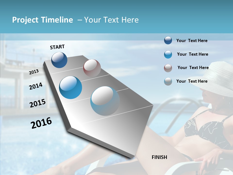 Deckchair Season Holiday PowerPoint Template
