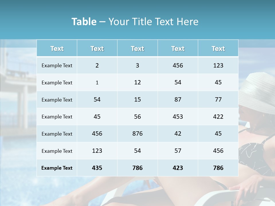 Deckchair Season Holiday PowerPoint Template