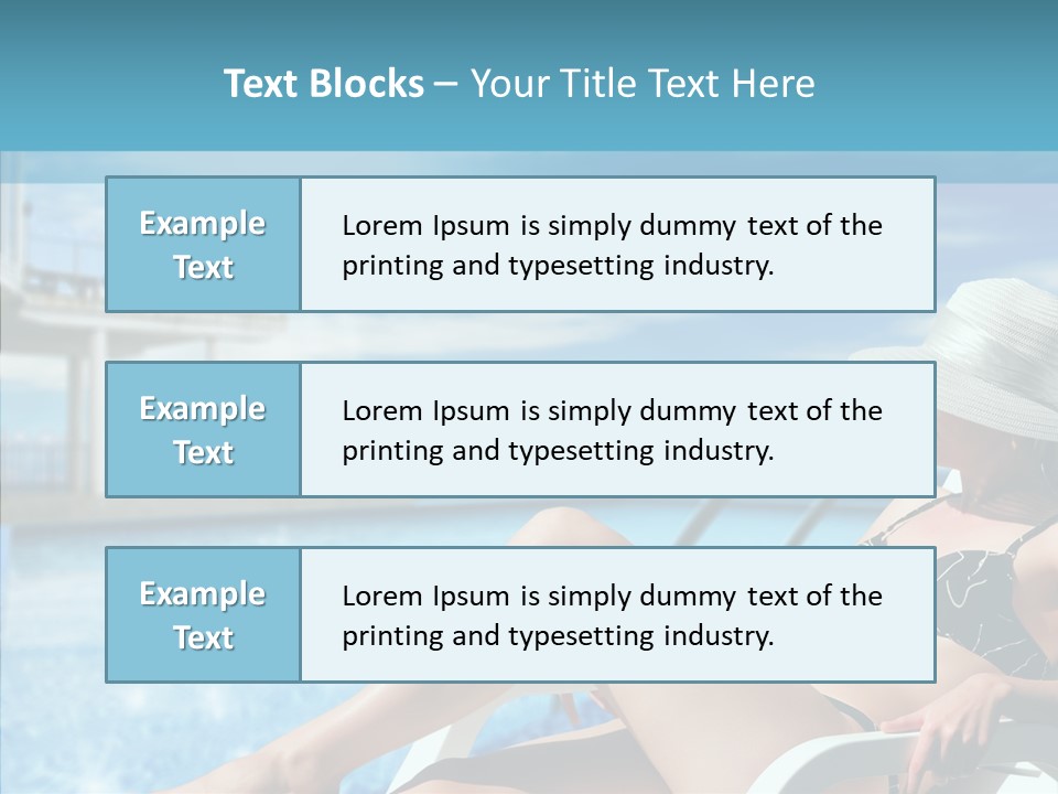 Deckchair Season Holiday PowerPoint Template