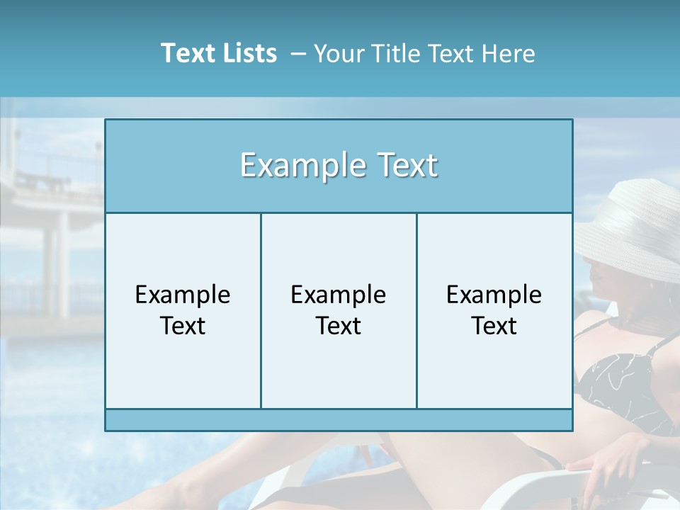 Deckchair Season Holiday PowerPoint Template