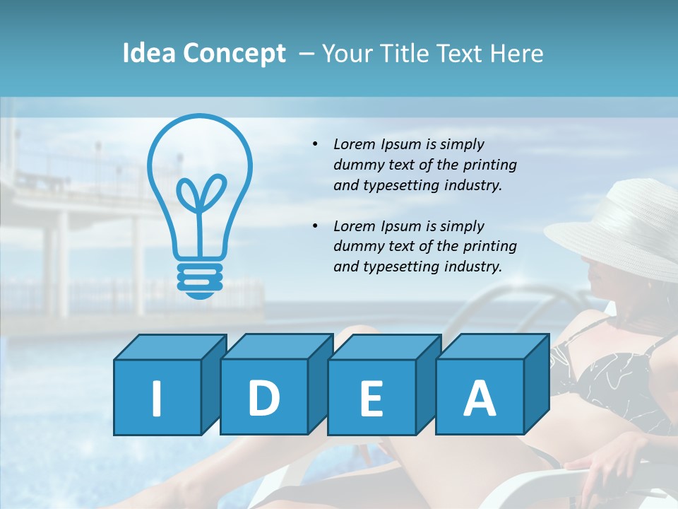 Deckchair Season Holiday PowerPoint Template