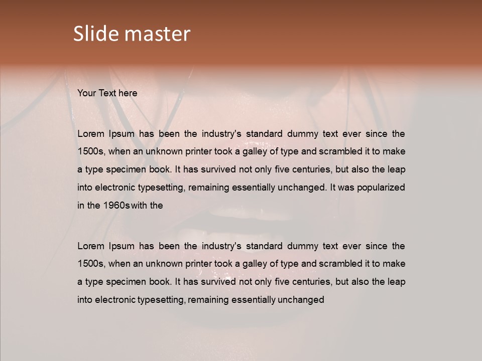 Pretty Makeup Hair PowerPoint Template