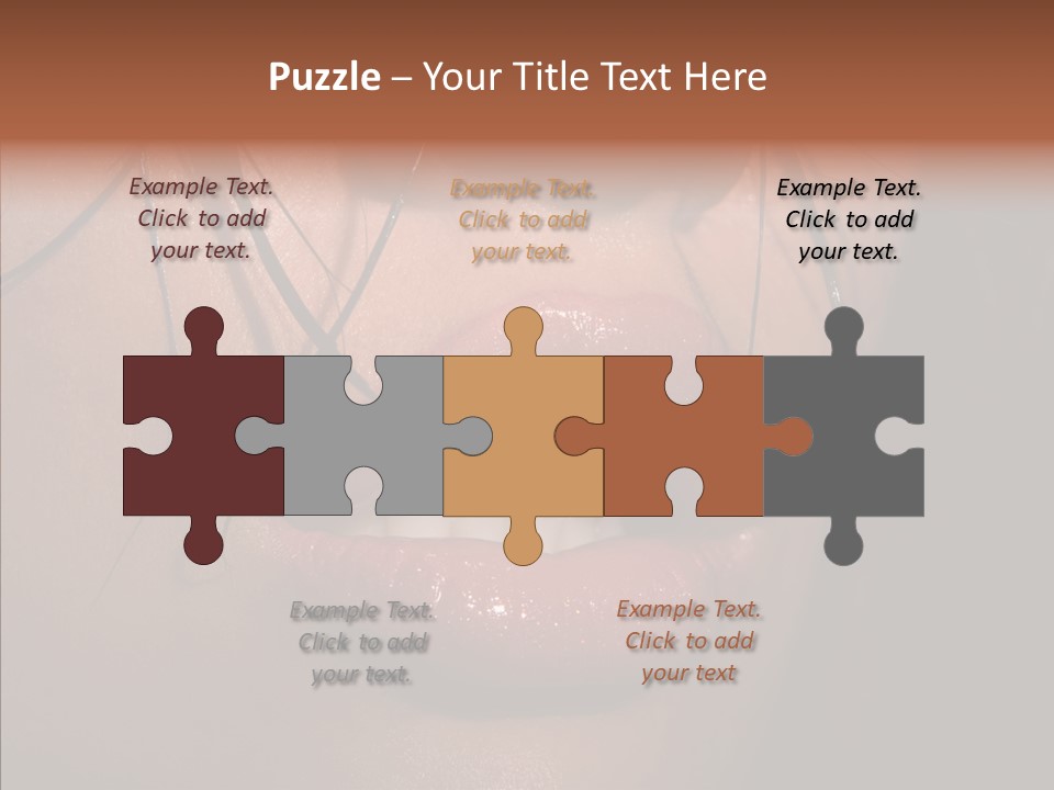 Pretty Makeup Hair PowerPoint Template