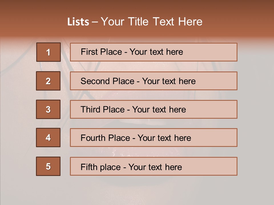 Pretty Makeup Hair PowerPoint Template