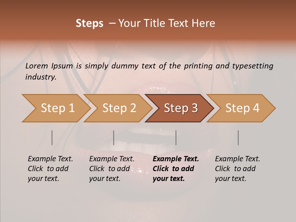 Pretty Makeup Hair PowerPoint Template