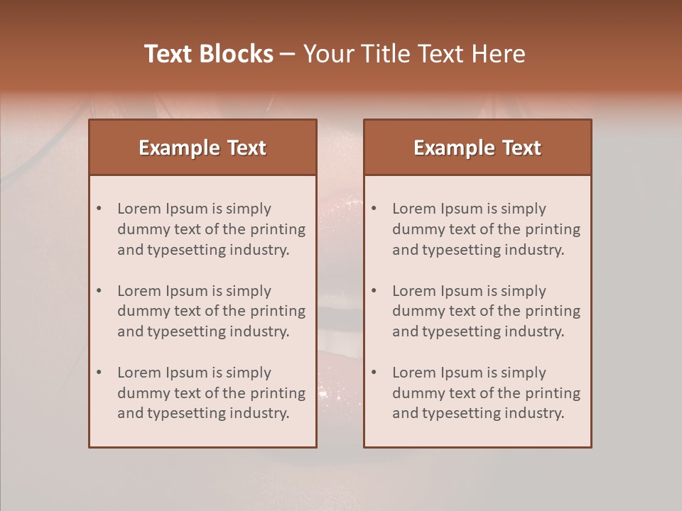 Pretty Makeup Hair PowerPoint Template