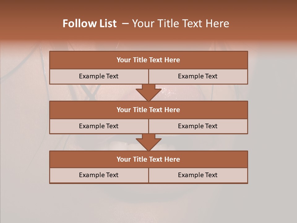 Pretty Makeup Hair PowerPoint Template