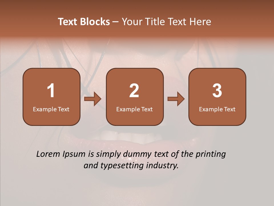 Pretty Makeup Hair PowerPoint Template